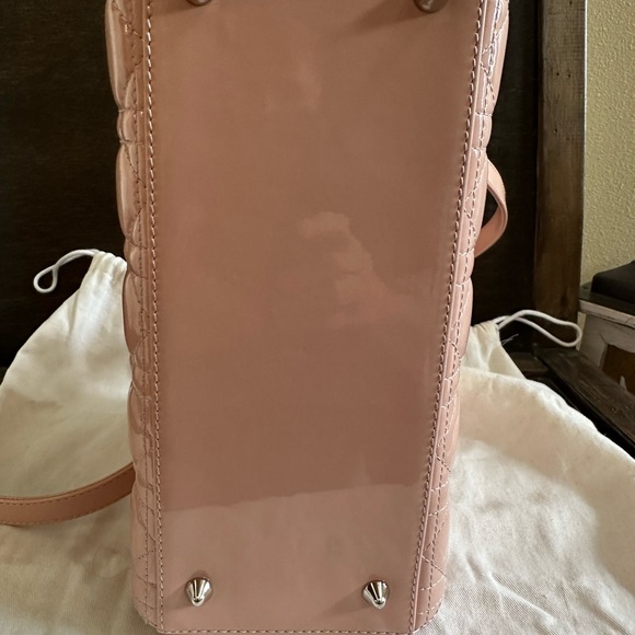 Dior Patent Cannage Medium Lady Dior Pink-COA included - Picture 6 of 16